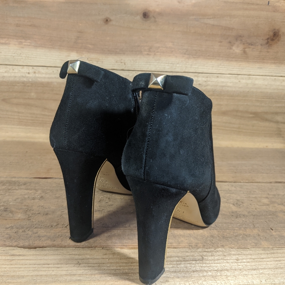 Kate Spade Netta Black suede ankle boot size 7 1/2 - Picture 4 of 5